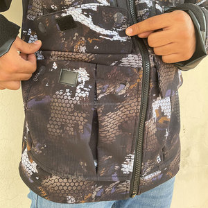 Chaqueta Táctica Impermeable Unisex de Softshell con Capucha, Microforro Polar Transpirable, con Cierre, Térmica para Invierno, para Caza - Product Image 6