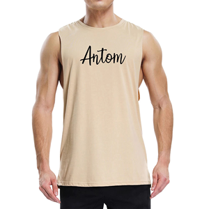 Débardeur pour homme fabriqué au Pakistan, de qualité supérieure, blanc, côtelé, sans manches, col rond, ajusté, en coton, vêtement décontracté moderne - Product Image 2