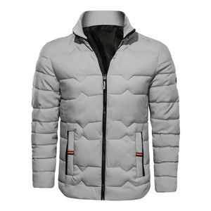 ALLIGNED INDUSTRY Manteau à capuche pour homme, beige, matelassé, fermeture éclair sur le devant, veste décontractée, coupe ajustée, réversible, écologique, 100% laine - Product Image 1