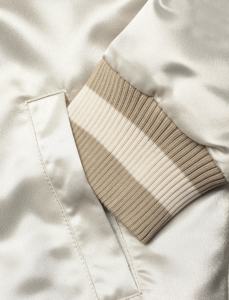 Vestes universitaires en satin avec broderie personnalisée de haute qualité Vestes pour hommes universitaire en satin respirant Tissu tissé de grande taille - Product Image 5