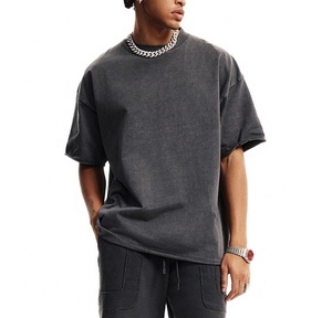T-shirt surdimensionné pour homme en coton biologique, t-shirts à manches courtes pour homme, t-shirts d'été pour homme, t-shirt décontracté en jersey - Product Image 1
