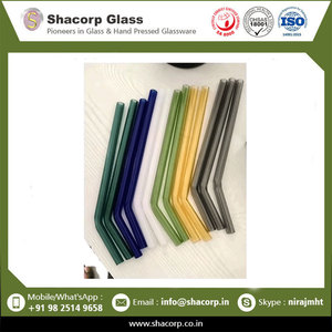 Ensemble de pailles en verre droites et courbées de qualité supérieure avec brosses de nettoyage pour les amateurs de boissons soucieux de l'environnement - Product Image 6