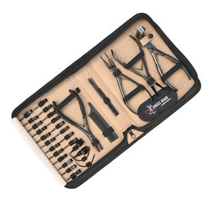 Salon Hair Extension Tools Kit with Micro Bead Crimping <b>Pliers</b> Bead Remover <b>Plier</b> & Hair Tail Comb Loop & Hook Tools <b>c</b> Needles - Product Image 1