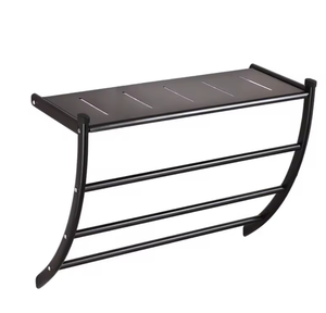 OEM/ODM Vietnam – Nouvelle étagère murale moderne en acier inoxydable en forme de 7 pour serviettes de bain, idéale pour la maison - Product Image 1