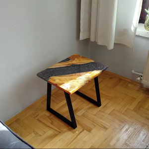 Handmade Modern Waterproof Foldable <b>Bamboo</b> and Resin Dining <b>Tables</b> with Custom Color for Home & Hotel Use Home Decor - Product Image 1