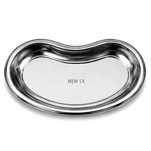 Plateau récurvé réutilisable en acier inoxydable pour rénale, bassin d'émése, instrument chirurgical, plateau d'infirmière hospitalier CE ISO 13485 - Product Image 1