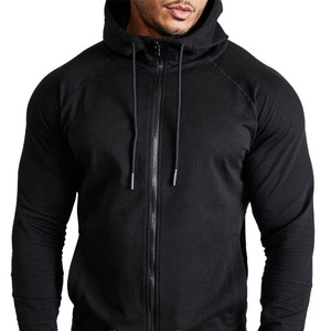 Custom Men's Black Regular Fit Full <b>Zip</b> <b>Hooded</b> Fleece Eco-Friendly Tracksuit Gym Jogging Set Athletic Sportswear Custom Logo - Product Image 5
