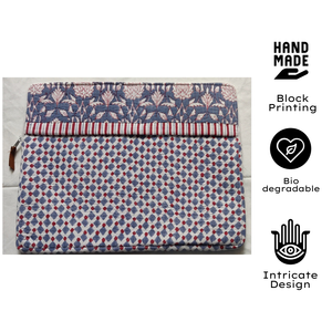 Funda Acolchada Premium para Laptop, Estampada a Mano, de Uso Diario, Hecha a Mano con Algodón Puro, Ligera y Suave al Tacto, Protector de Laptop - Product Image 3