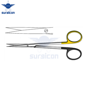 Ciseaux de dissection Metzenbaum Fino 14,5 cm / 5-1/2 pouces, tranchants, droits, à lame simple, dentelés, Super Cut TC, ciseaux chirurgicaux - Product Image 4