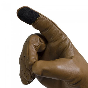 Gants de conduite en cuir pour hommes, à doigts entiers, respirants, antidérapants, design classique, pour toutes les saisons - Product Image 3