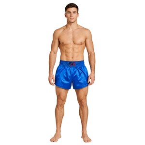 Pantalones Cortos de Boxeo Muay Thai Personalizados, Ligeros, de Satén, para Entrenamiento de Kickboxing, con Cintura Elástica, Descripción del Producto: - Product Image 3