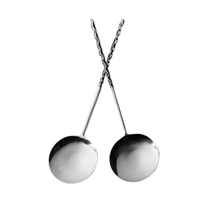 Elegant Silver Set of 2 Serving Spoon Set Home Table Wedding <b>Salad</b> Server Spoon - Product Image 1