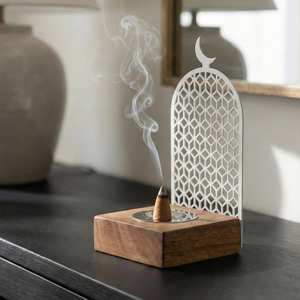 ถาดใส่เครื่องหอมไม้แกะสลักลายโบราณ สำหรับสร้างบรรยากาศผ่อนคลายในบ้าน - Product Image 5