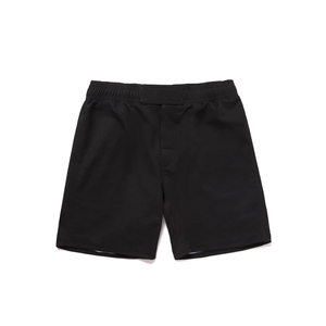 Shorts MMA unisexes noirs, séchage rapide, polyester, coupe classique, vêtements d'arts martiaux pour adultes - Product Image 1