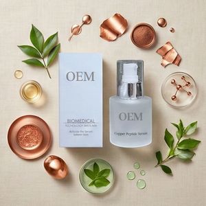 เซรั่มซ่อมแซมผิวล้ำลึก OEM เซราไมด์ สูตรไมโครอิมัลซิไฟด์จากเซลล์ต้นกำเนิดทางทะเล ต่อต้านริ้วรอย ผลิตภัณฑ์บำรุงผิวภายใต้แบรนด์ส่วนตัว เซรั่มไวท์เทนนิ่ง TXA - Product Image 1