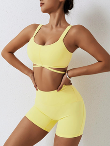 2026 Custom Sublimation Cotton Women's Yoga Set <b>One</b> Set Short Lightweight High Quality Sportswear in Latest Style on Sale - Product Image 3