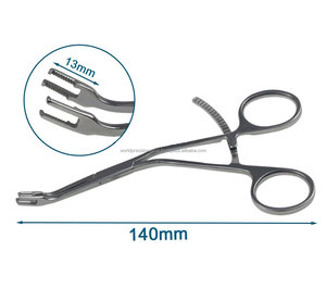 คีมจับกระดูกสำหรับผ่าตัด WORLD PRECISION SURGICAL ขนาด 140 มม. ทำจากสแตนเลสสตีล ใช้ด้วยมือ สำหรับชุดอุปกรณ์ศัลยกรรมกระดูกทั่วไป - Product Image 4