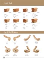 EFS Raccord de main courante d'escalier contemporain en bois massif chêne rouge, pour escalier 2-1/4 po x 2-3/8 po, durable, installation facile