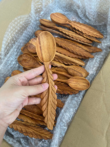 ช้อนไม้ผสมกาแฟช้อนไม้เป็นมิตรต่อสิ่งแวดล้อมสำหรับโต๊ะอาหารในห้องครัว - Product Image 6