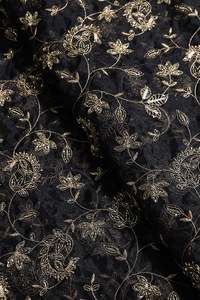 Elegant Cotton Embroidery <b>Fabric</b> for Custom Made Dresses Luxury Gowns Party Wear and Fashion Clothing with OEM Support Available - Product Image 3
