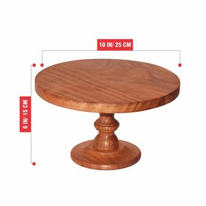 Support à gâteau en bois artisanal, écologique et réutilisable pour la décoration de cuisine de style campagnard, compatible lave-vaisselle, vente en gros en vrac - Product Image 5