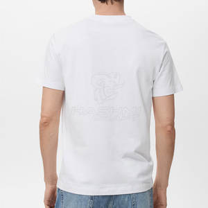 Camiseta de Hombre de Alta Calidad, Estilo Urbano Informal, Cuello en V, Algodón Suave, Cómoda, Manga Corta, Perfecta para el Estilo Diario - Product Image 4