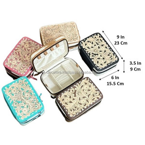 Estuche para Joyas de Cuero Vacuno Genuino Hecho a Mano OEM ODM con Elegante Diseño de Tarjetas, Caja Organizadora de Joyas Perfecta para Almacenamiento - Product Image 2