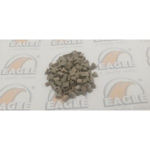แผ่นเซรามิกทรงสามเหลี่ยมสีเทา 25 x 25 มม. อุปกรณ์ทำเครื่องประดับ - Product Image 2