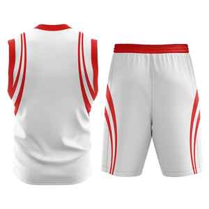Conjuntos de Camisetas y Pantalones Cortos de Baloncesto Reversibles sin Mangas, Cómodos y Personalizados, Uniformes Impresos, Fabricante OEM ODM - Product Image 2