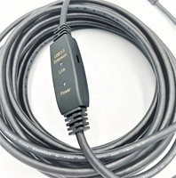 Câble USB 3.0 mâle-mâle 7,5 m en PVC tressé avec conducteur en cuivre étamé 28/24 AWG pour transmission rapide de données et alimentation 5A