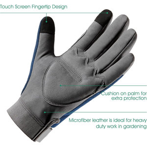 Guantes de Seguridad de Cuero Resistentes y Duraderos para Hombre, Uso Doméstico, Cuatro Estaciones, Ecológicos, de Secado Rápido - Product Image 2