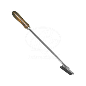 Fresa Dental Equina Universal de 20 Pulgadas de Acero Inoxidable con Mango de Madera, Cabezal Articulado y Cuchilla de Raspado Extraíble - Product Image 2
