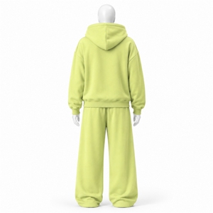 Ensemble de survêtement streetwear pour femme, sweat à capuche oversize et pantalon de jogging, tenue décontractée urbaine deux pièces en molleton de coton doux, fournisseur de vêtements - Product Image 2