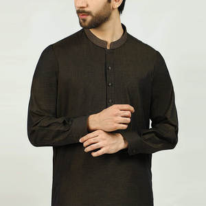 Shalwar Kameez pour hommes, vêtements traditionnels, tissu en coton, design élégant, fabrication sur mesure, vente en gros, usine de mode, Bandhgala - Product Image 3