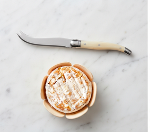 Couteau à fromage en acier inoxydable avec lame courbée et manche en acrylique, ensemble de planches à fromage en bois pour ustensiles de cuisine - Product Image 1