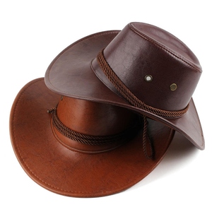 GENERSA SPORTS Unisex Wool Cowboy Hat Wide Brim Casual Outdoor Spring Summer Adult Fit 50-52cm Black <b>White</b> Pattern Feather - Product Image 5