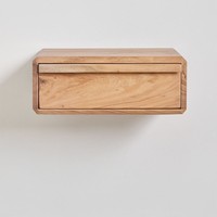 Vandana Amber Surface Pack de 2 tables de chevet flottantes 40x30 cm en bois d'acacia Nordilan