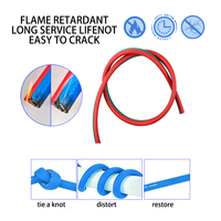 Tuyau de découpe oxygène-acétylène double haute pression en PVC polyester renforcé rouge/bleu - Résistant à l'usure et à la corrosion