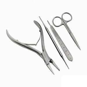 Ensemble de coupe-ongles en acier inoxydable luxueux pour podiatre, chirurgien des pieds, instruments de podologie professionnels durables - Product Image 1