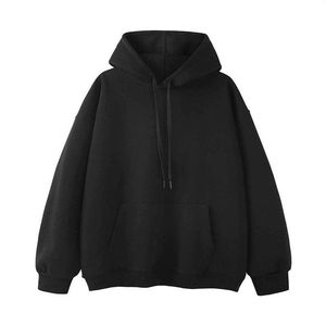 Custom Plain Cotton Blank Hoodies Mens Pullover Unisex Plus Size Men Hoodies & Sweatshirts Washed Polyester Cotton Men's Hoodie - Product Image 6