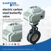 Válvula de Mariposa Eléctrica de Alta Temperatura WCB de Acero al Carbono con Brida Tipo Wafer, Doble Excéntrica, Sello de Aleación Dura para Gas, Químicos y Energía, OEM en Stock