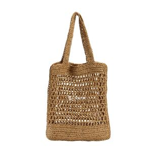 Bolso Tote de Paja Tejido a Mano Sostenible, Diseño con Asa de Hebilla, Bolso de Fibra Natural de Viettimecraft al por Mayor - Product Image 4
