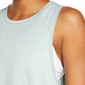 Camiseta sin mangas para mujer, logotipo personalizado en la parte delantera, mezcla de algodón premium, suave y transpirable, ropa informal para fitness, Mr. Euro, secado rápido - Product Image 6