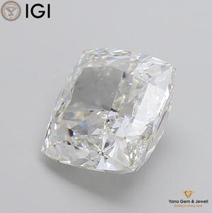 Diamant de laboratoire CVD de 4,01 carats, couleur F, clarté VVS2, avec certificat IGI, taille carrée coussin, pour la création de bijoux de luxe - Product Image 4
