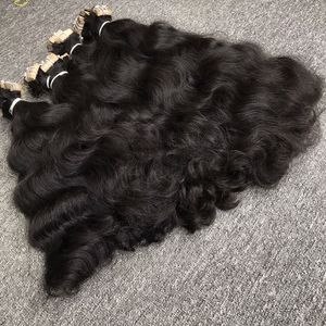 Hotrend Lot de cheveux vierges de luxe, couleur naturelle, ondulés, dentelle frontale vietnamienne, trame de peau avec style droit crépu du Vietnam - Product Image 4