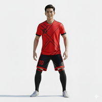Uniformes de Fútbol Personalizados para Hombre, Camisetas de Manga Corta con Estampado, Conjunto Transpirable que Absorbe la Humedad