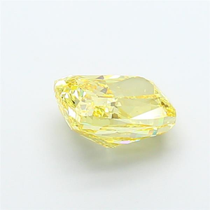 Diamante suelto cultivado en laboratorio, corte cojín, color amarillo vivo, certificado CVD, brillo radiante para joyería fina y elegante. - Product Image 6