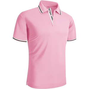 Polo de golf pour hommes 100% coton, logo personnalisé, vente en gros, usine - Product Image 4
