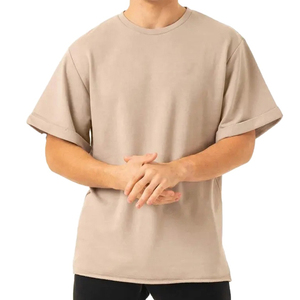 2026 Custom <b>Logo</b> Men's Polyester Neck Baggy T-Shirt Plus Size Blank High Quality 220 Gsm Eco-Friendly Fabric Short Sleeve - Product Image 2