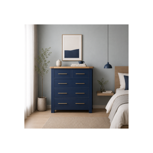 Commode de chambre à coucher au design minimaliste moderne, bon prix, armoire haute en bois à 5 tiroirs, meubles de chambre à coucher provenant d'un fournisseur vietnamien - Product Image 1